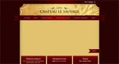 Desktop Screenshot of chateau-le-sauvage.com