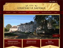 Tablet Screenshot of chateau-le-sauvage.com